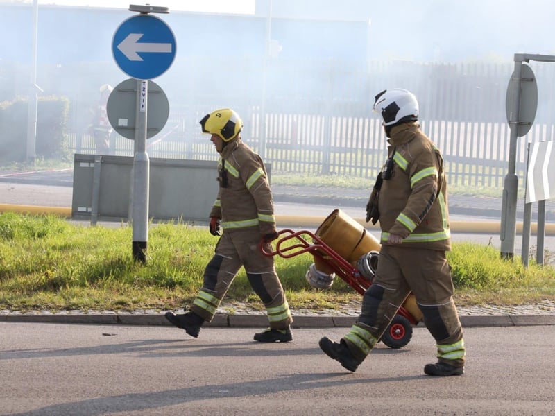Factory fire Corby, Princewood Road
