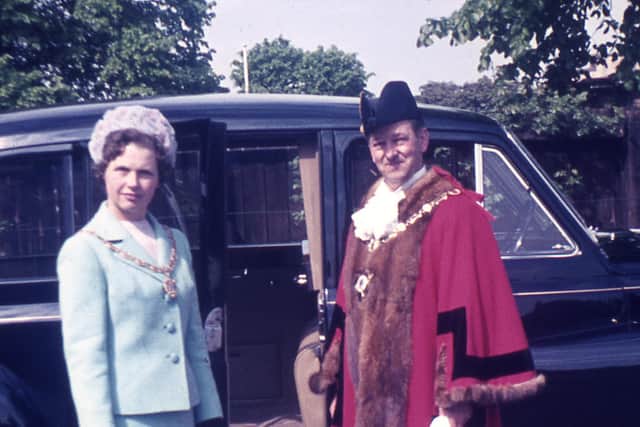 Eileen and Ron on mayoral duty.