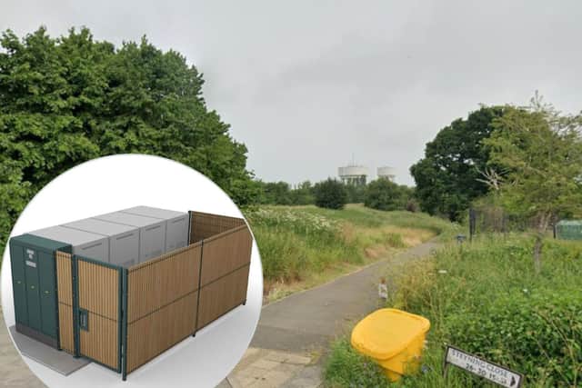 The battery box will be installed here at the top of Tower Hill Road. Image: AMP Energy / google