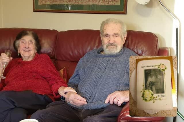 Brian and Doreen Richardson in Raunds celebrate 70 years together, having married on March 20, 1954