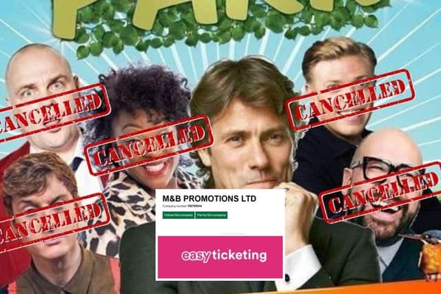 Top comedians pulled out of the Wicksteed Park gig before it was cancelled