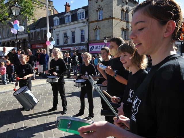Weavers School band at a circus-themed street party, September 2010