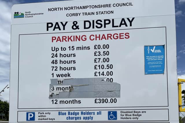 Parking is only £14 per week at the NNC-run car park by the station
