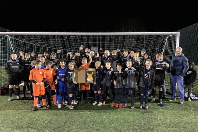 Last year's winners of UK Training's Christmas Giveaway, AFC Rushden & Diamonds Community Youth Football Club