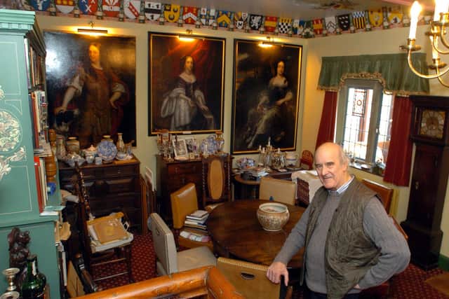Clive Wood in his mini stately home in Woodland Road Rushden in  2010