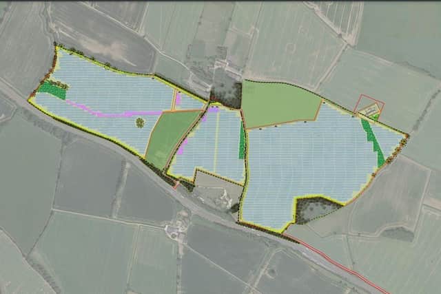 Applicant Wood Lodge Solar Project Limited said the solar panels would generate a capacity of up to 49.99MW. (Image: Wood Lodge Solar Project Limited)