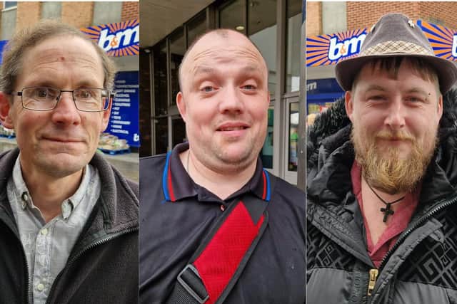 L-r Keith Maycock, Mark Allen, Ben Pettit
