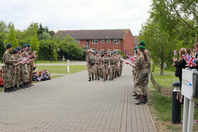 CCF on parade at KBA