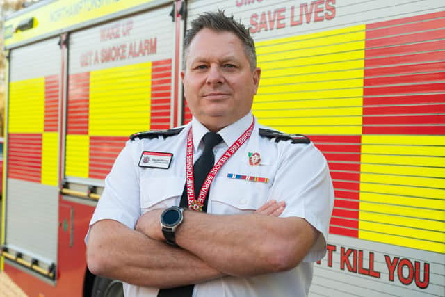 Fire chief Darren Dovey revealed Northamptonshire crews dealt with six times more calls than usual as temperatures soared on Tuesday