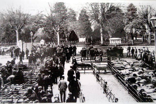 Wellingborough's Cattle Market was held on what is now the Market Place