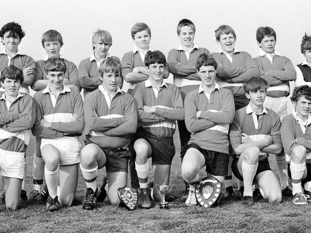 Liz Nunn recognised Wellingborough Town RFC (U15s or U16s) from 1984.
She found her brother Ed Stout on the photo and also named Chris Allen and Paul Abbott