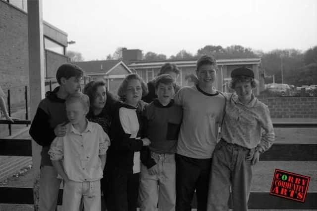 Young people outside Connaughty Centre