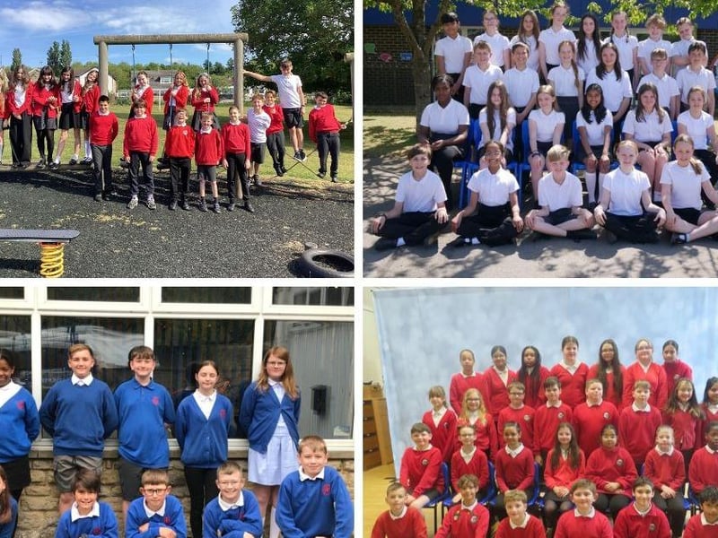 Some of the Year 6 primary school leavers who are off to secondary school in September
