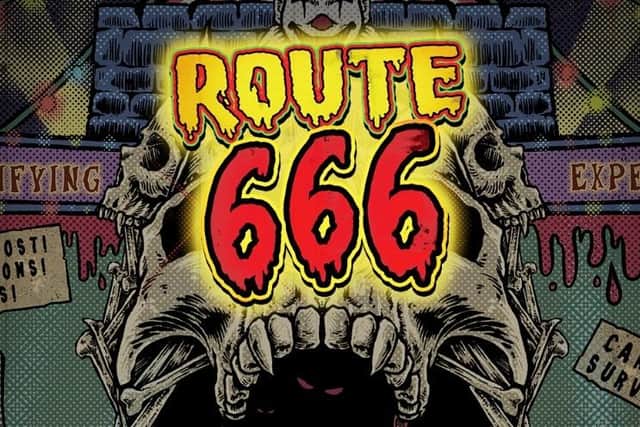 The new 'Route 666' maze has seven distinct zones for attendees to endure