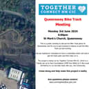The meeting is to discuss the potential to reinvest into a disused bike track, giving local kids access to 'an area that is controlled and monitored'