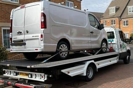 This was one of 24 vehicles taken off the road in one weekend during a Northamptonshire Police crackdown on uninsured drivers last month