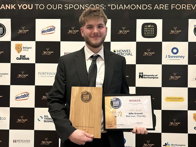 The winner was Alfie Gravett from The Red Lion in Thornby.