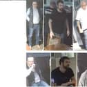 Police are appealing for help in identifying the men pictured (Picture credit: Northants Police)