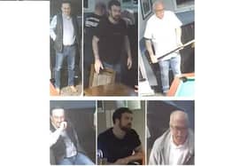 Police are appealing for help in identifying the men pictured (Picture credit: Northants Police)