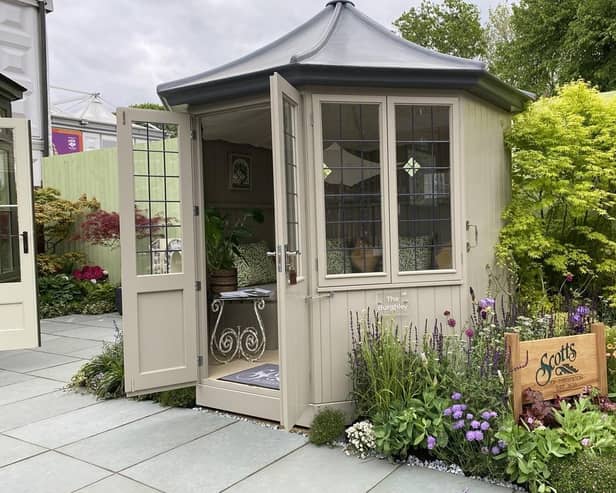 Scotts' stand at 2023 RHS Chelsea Flower Show.