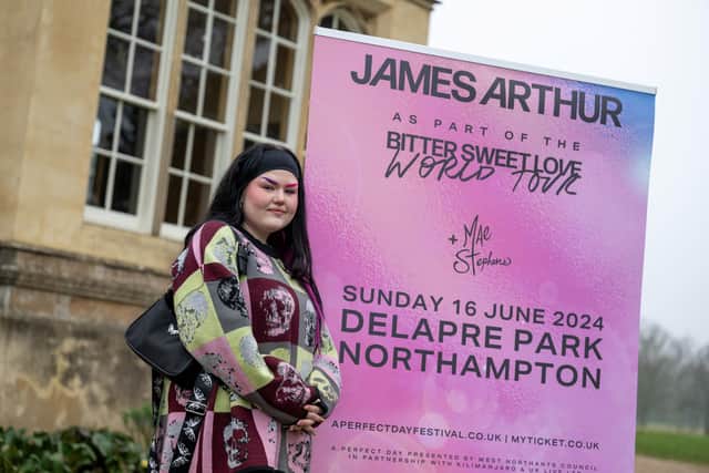 Mae Stephens at Delapré Park in Northampton where she will perform this summer with James Arthur. Photo by David Jackson.