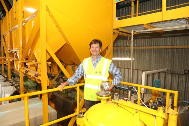 Duncan Farrington in the pressing room where the oil is filtered /National World