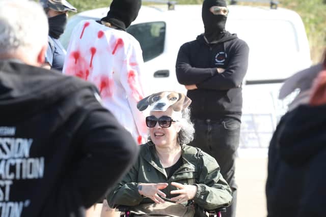 Animal rights protesters in Cranford Duck End /National World
