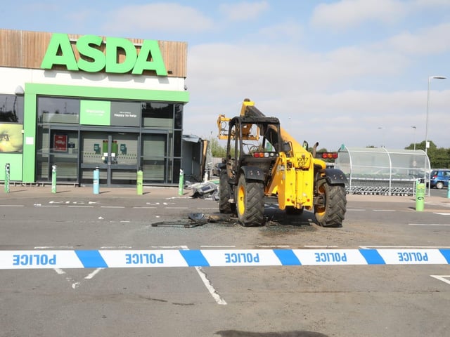 Raunds Asda telehandler ATM theft/IMG