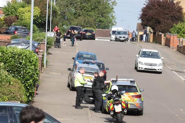 Police officers in Pipers Hill road Kettering/National World