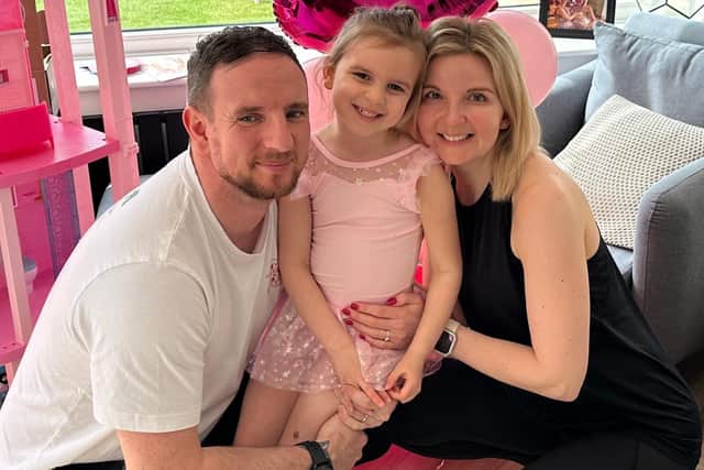 Victoria and Joseph Skinner with daughter Isla