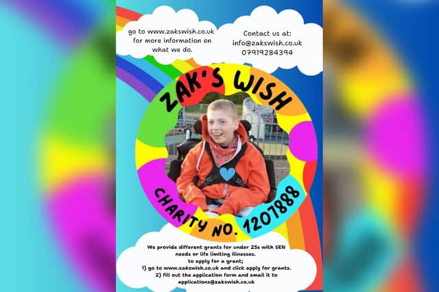The mission of the trustees at Zak's Wish is to provide various small grants to young people up to 25 years old with special educational needs (SEN) or life-limiting illnesses