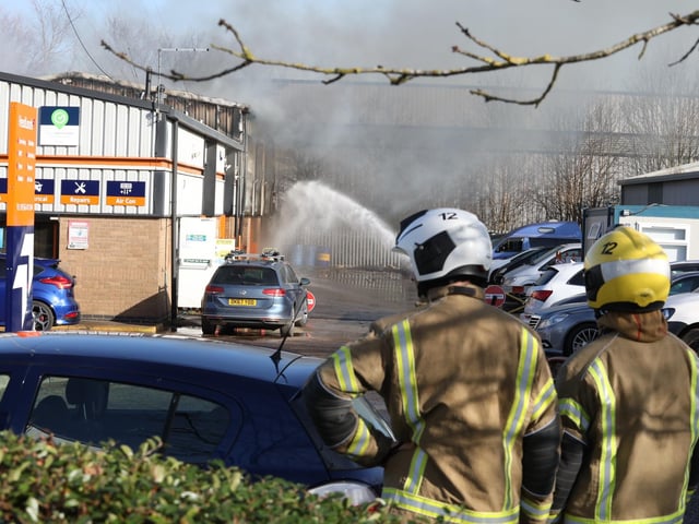 Kettering fire at Headlands MOT centre and garage