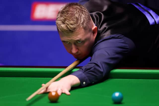 Kyren Wilson in action during his win over Ding Junhui. Picture courtesy of George Wood/Getty Images