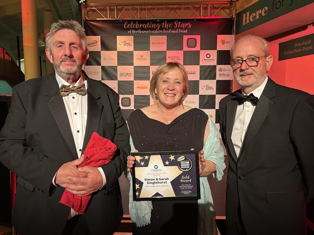 Awarded gold was Simon and Sarah Singlehurst from New Lodge Farm.