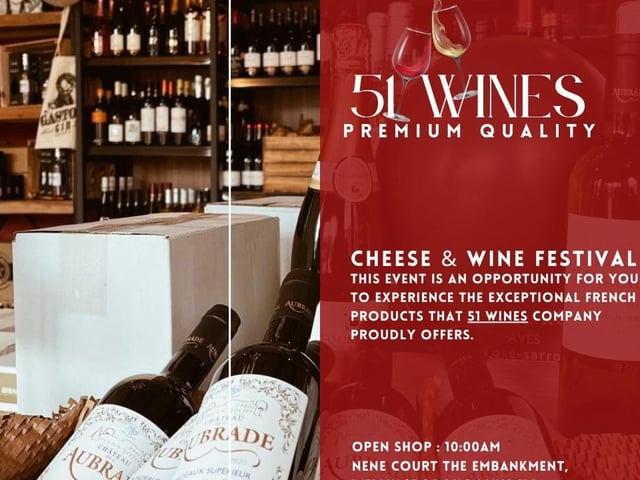51 Wines is holding a cheese and wine festival this week