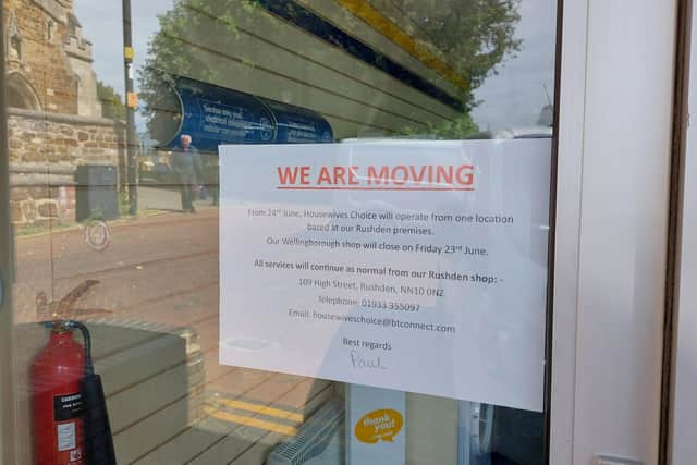A sign was put on the door to inform passers by of its closure