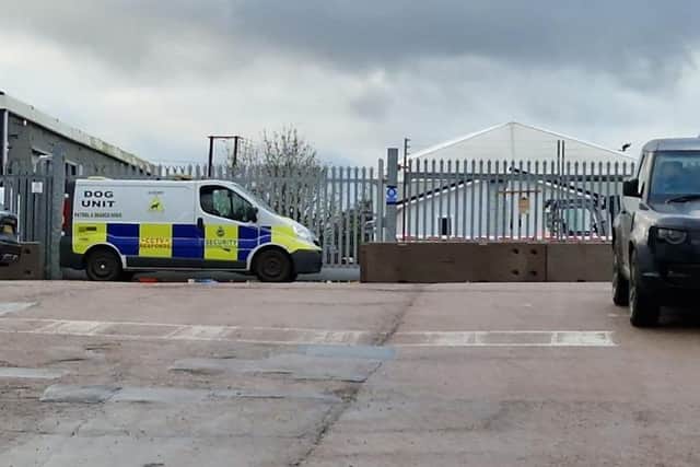 Security patrols have been taking place at Tingdene Homes Ltd's Bradfield Road factory in Wellingborough