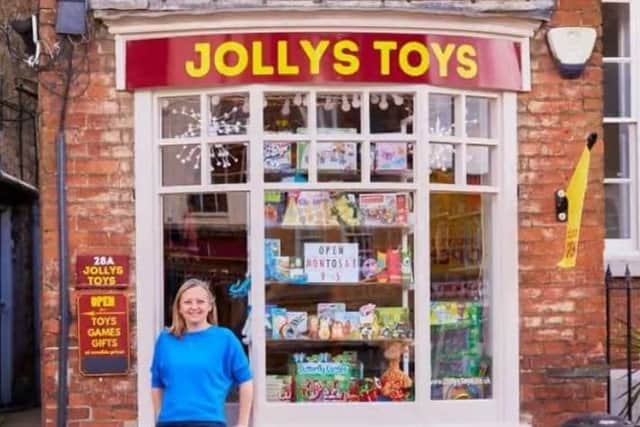 Toy shop - Charlotte Croser owner of Jollys in Thrapston /Jollys