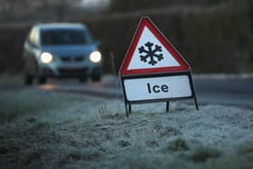 An ice warning has been issued by the Met Office.