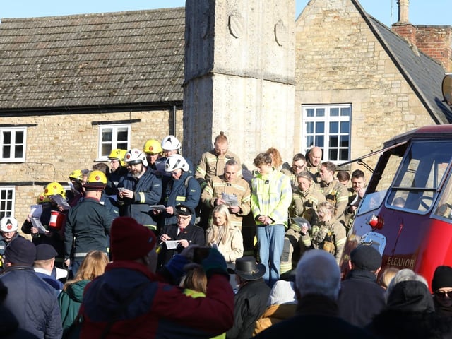 Annual Boxing Day Squirt between Geddington Volunteer Fire Brigade and Northants Fire and Rescue at Geddington Ford/National World