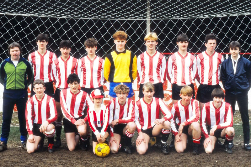 Dawn Orton found Paul Newell, Andy Fensome and Mark Malin in this team shot from 1984