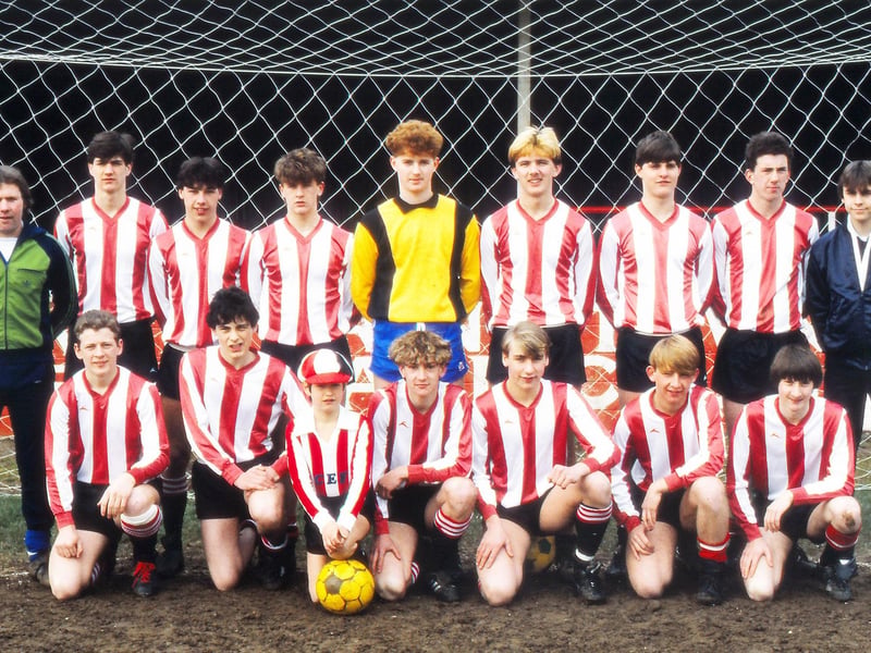 Dawn Orton found Paul Newell, Andy Fensome and Mark Malin in this team shot from 1984