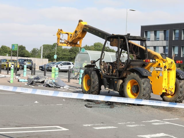 Raunds Asda telehandler ATM theft/IMG