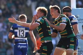 Fin Smith scored for Saints and kicked the winning penalty (photo by David Rogers/Getty Images)