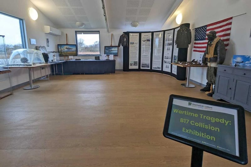The exhibition at the visitor centre at Stanwick Lakes