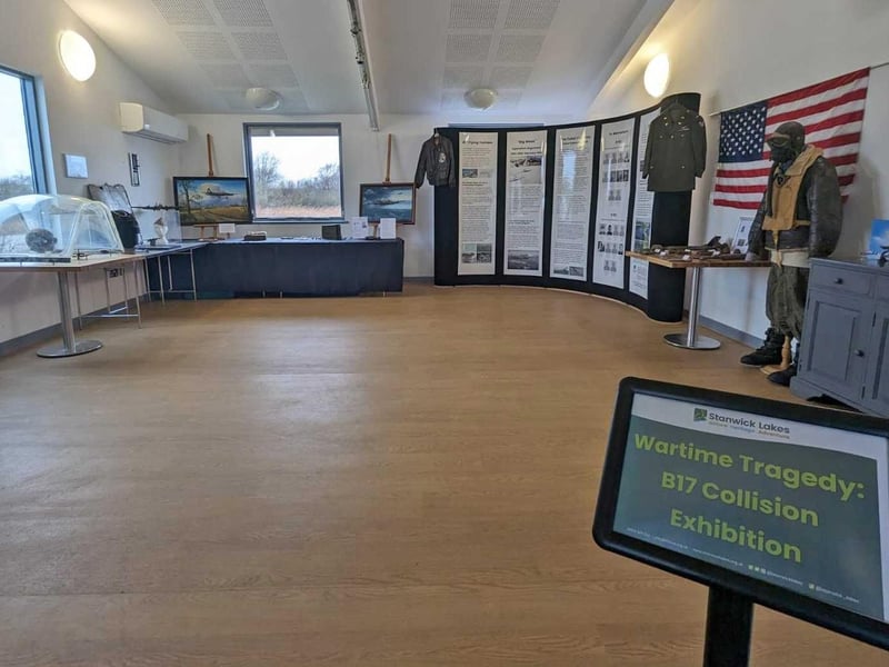 The exhibition at the visitor centre at Stanwick Lakes