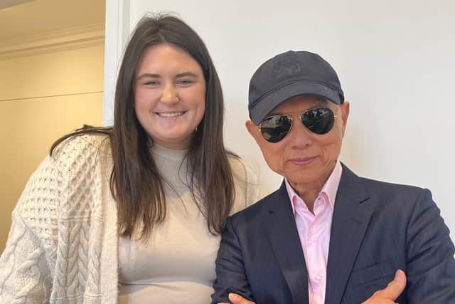 Bethany Trott with Jimmy Choo at the JCA Academy