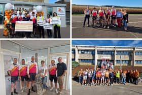 The cyclists during their 'epic' fundraiser
