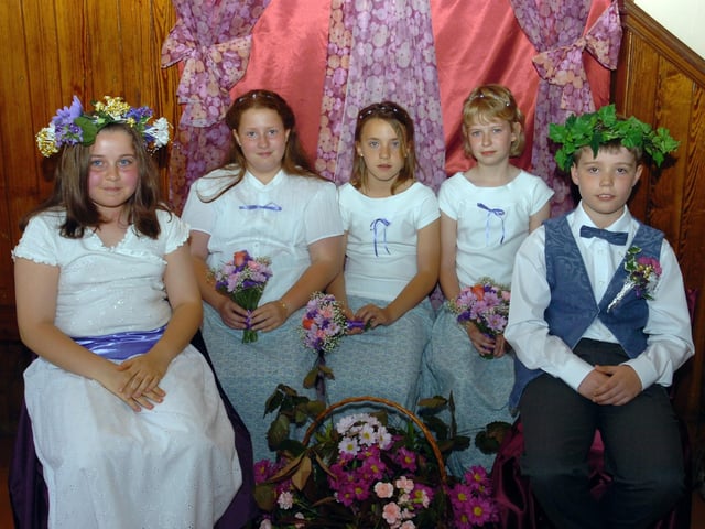 Rushton School May Day 2006
May Queen Jessica Bond and May King Matthew Strachan pictured with the court