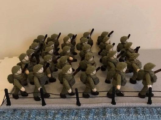 80th anniversary of D-Day marked with fabulous crochet and knitting display.
